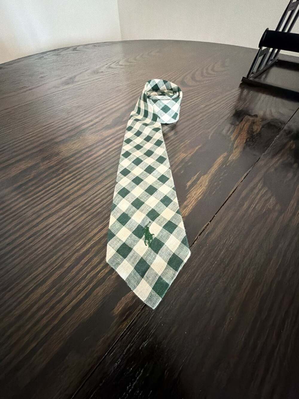 Polo by Ralph Lauren Green Gingham Plaid Tie